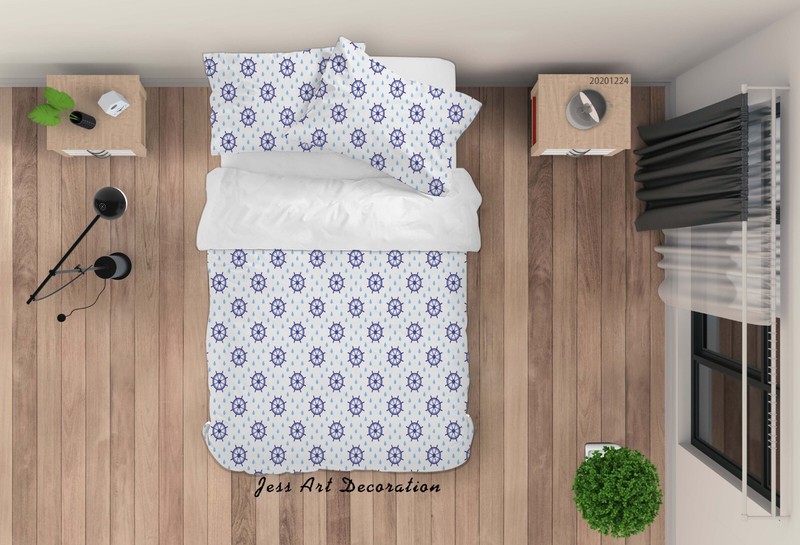 3D Rudder Geometry Pattern Cartoon Quilt Cover Set Bedding Sets Pillowcases 64 gallery