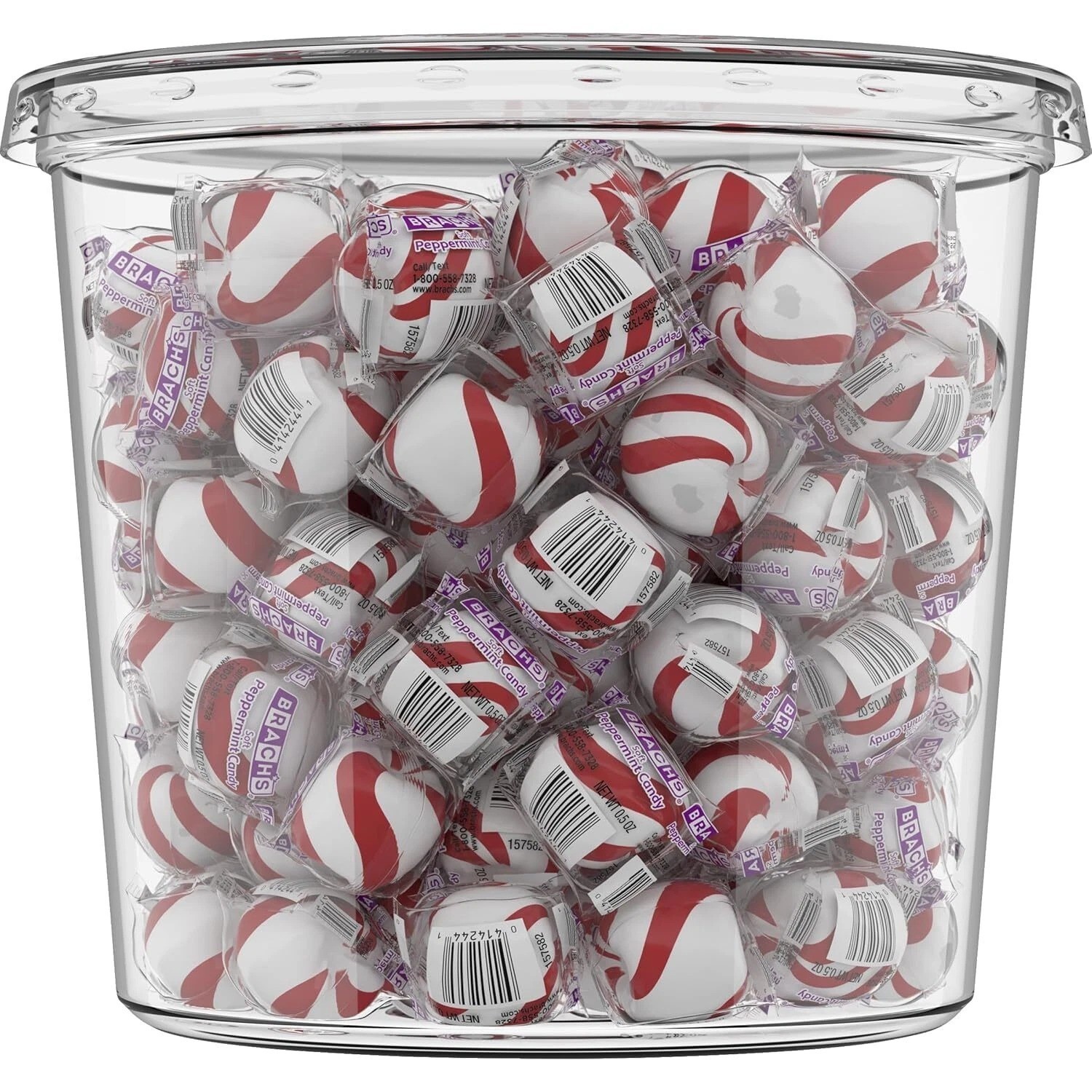 Peppermint Candy BOBS Sweet Stripes Soft candy, 160 Count, 28 Ounce Jar gallery