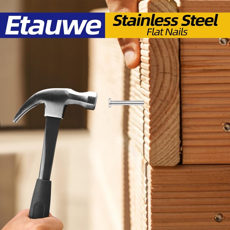 3-1/2 Inch Hardware Nails, Stainless Steel Flat Nails, Long Nails, Wood Nails... gallery