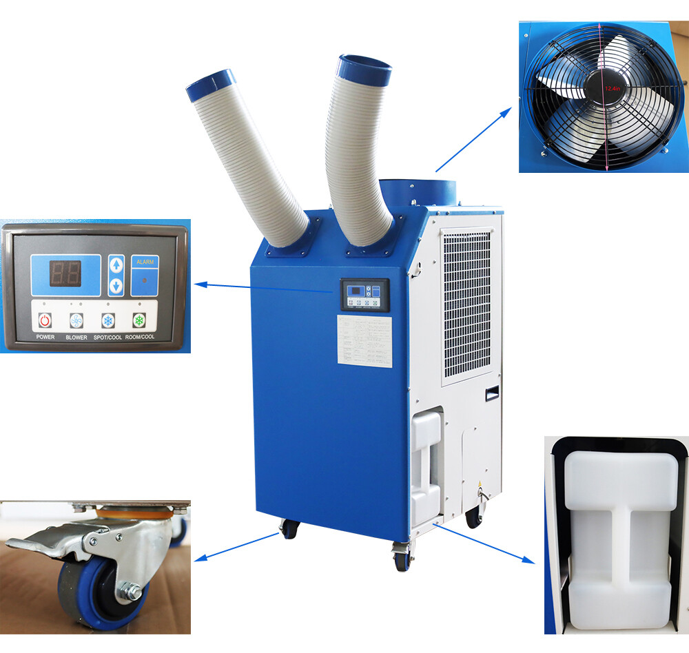 TECHTONGDA 220V Commercial Portable Industrial Air Conditioner with Casters gallery