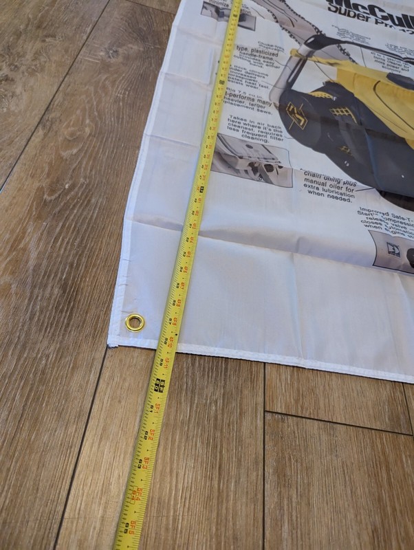 McCulloch Super Pro 125C Chainsaw Flag 5' X 3' Banner gallery