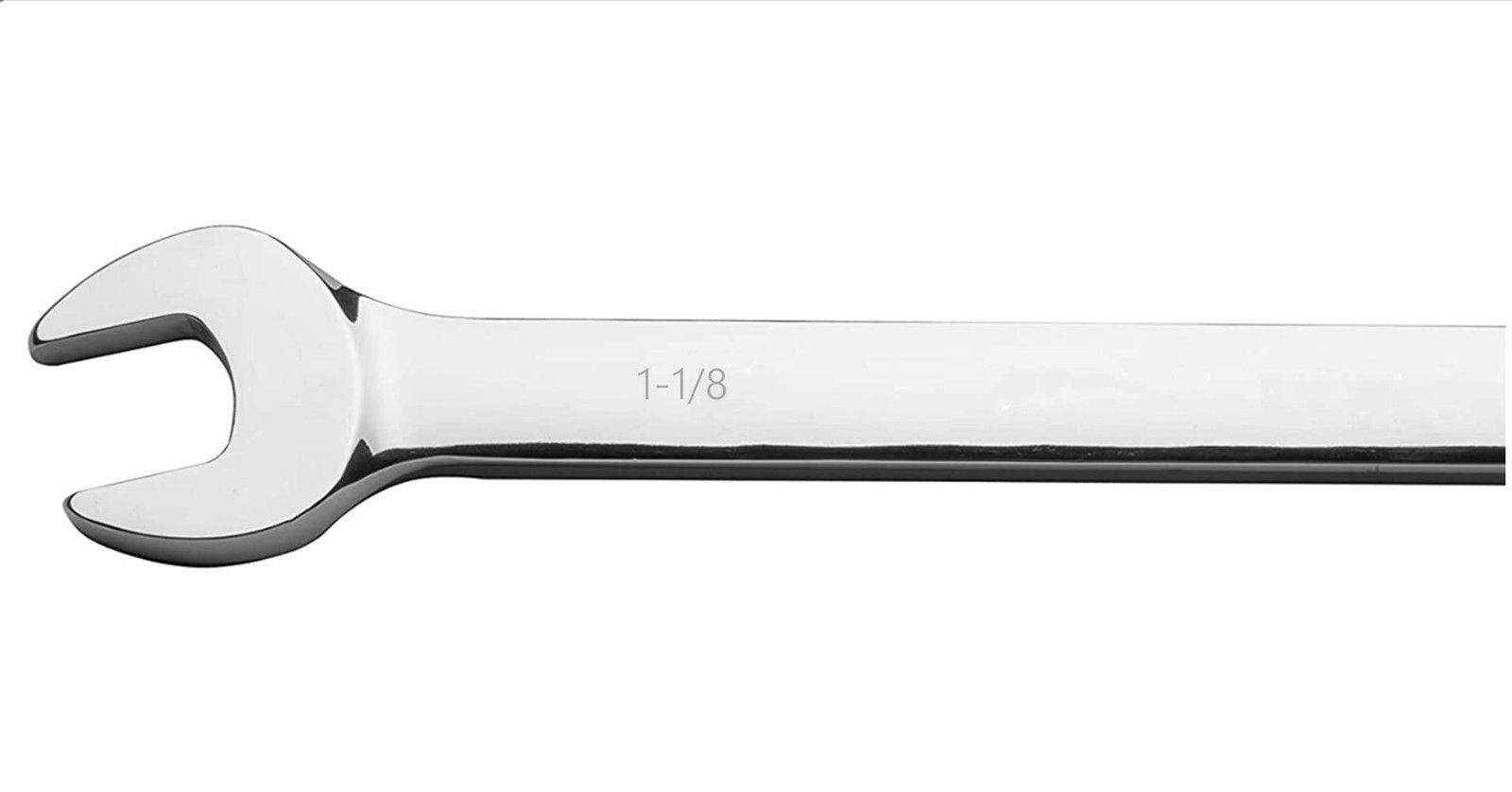 1-1/8 Inch SAE Geared Wrench 72-Tooth Ratcheting Combination Wrench Spanner gallery