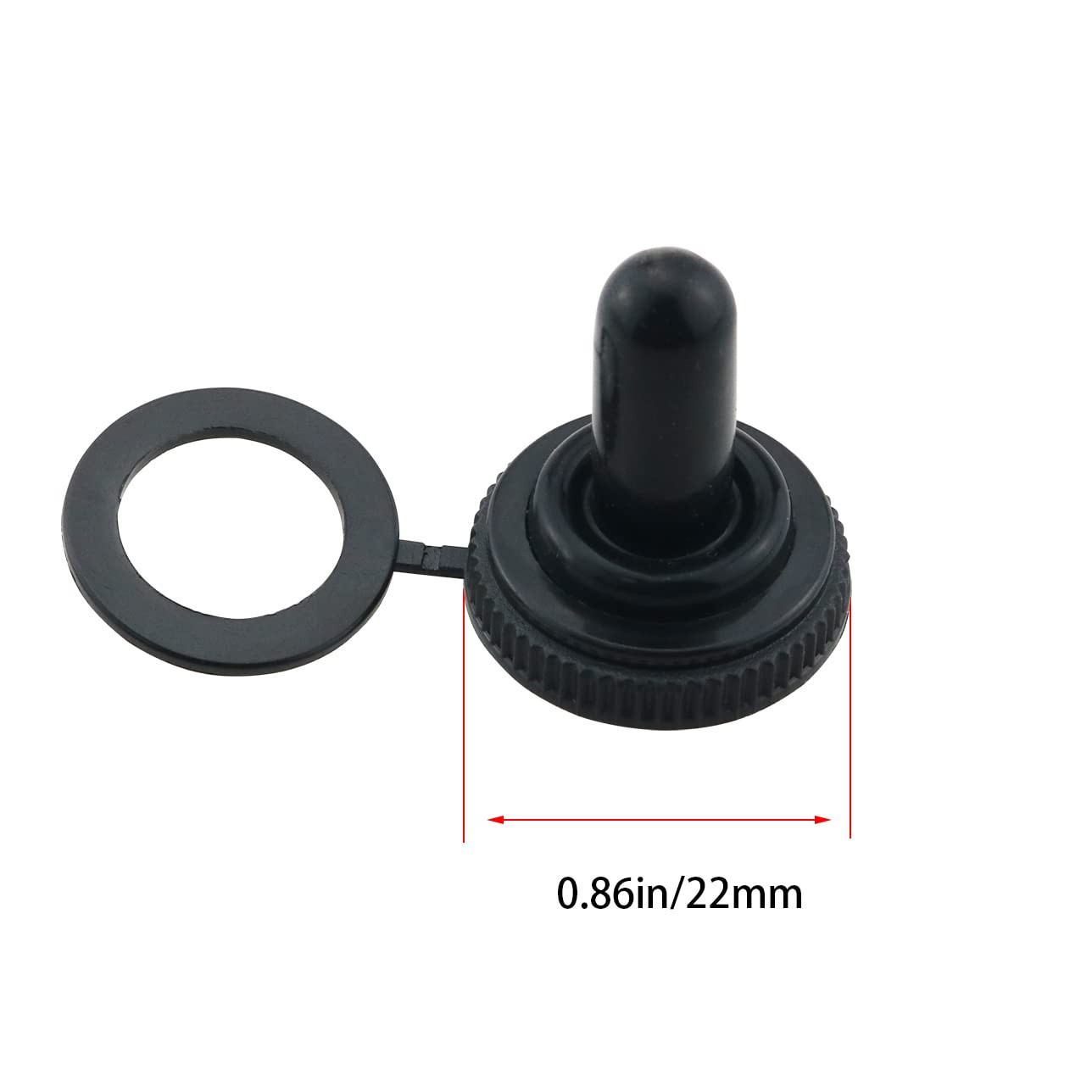 20 Toggle Switch Covers 0.472 in Waterproof Rubber Cover Rocker Switch Cover New gallery