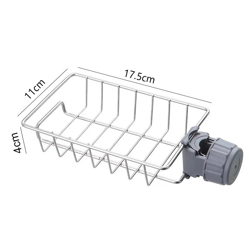 Kitchen Sink Drain Rack Sponge Holder Faucet Organizer Soap Towel Shelf Rack gallery