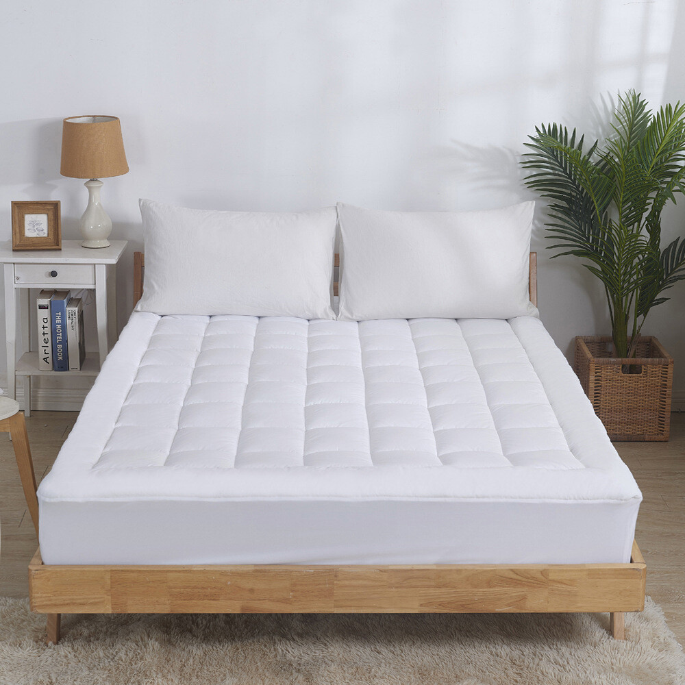 Sacred Thread Mattress Pad, Cooling Mattress Topper w/ 18 Inch Pockets gallery