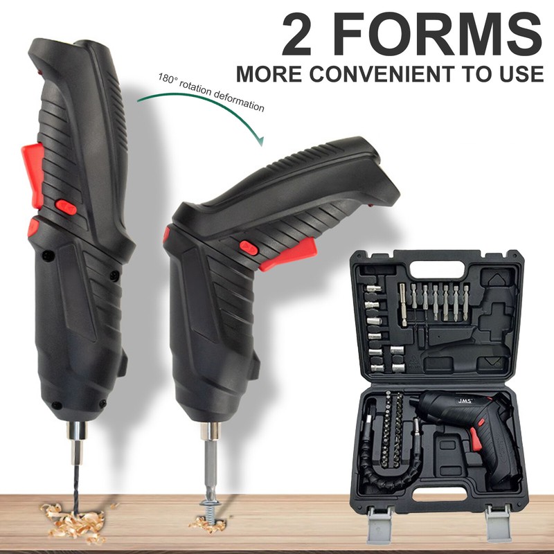47PCS Power Tool Rechargeable Cordless Electric Screwdriver Drill Kit Portable gallery