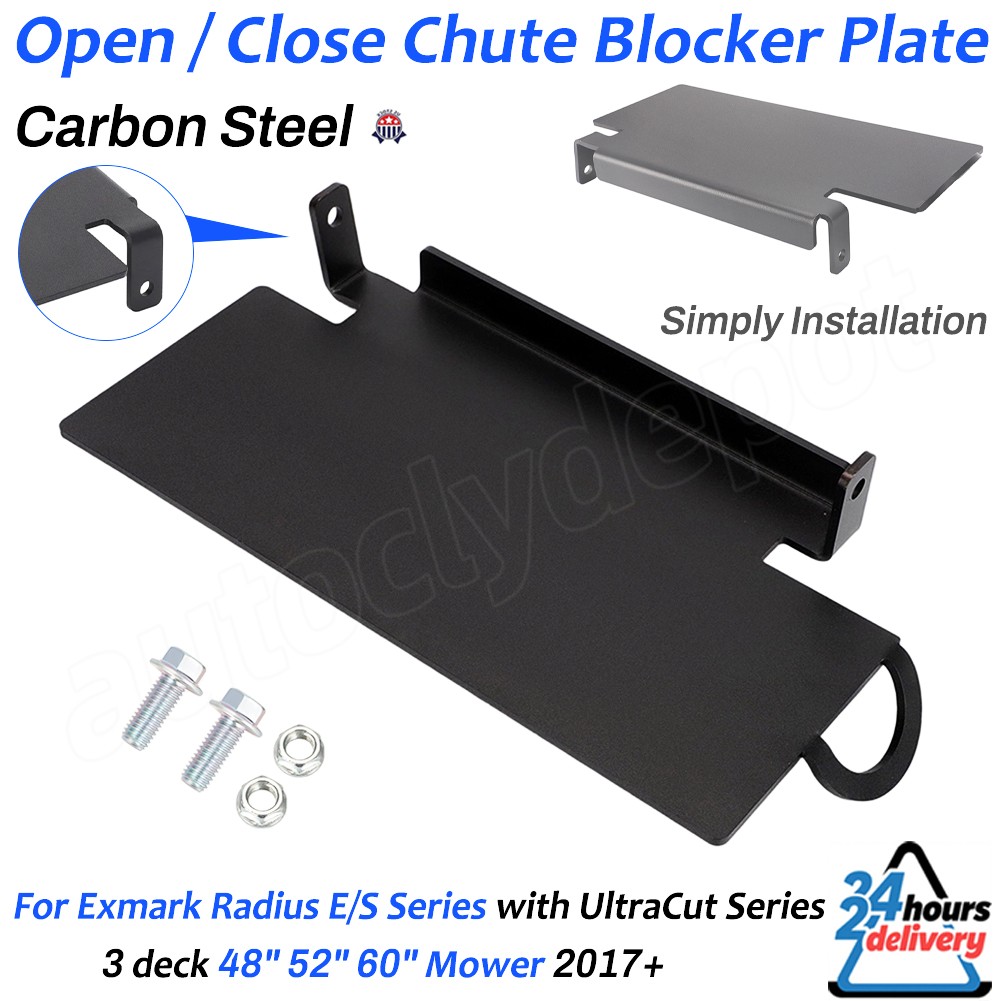 Open / Close Chute Blocker Plate For Exmark Radius E/S Series 48" 52" 60" Mower gallery