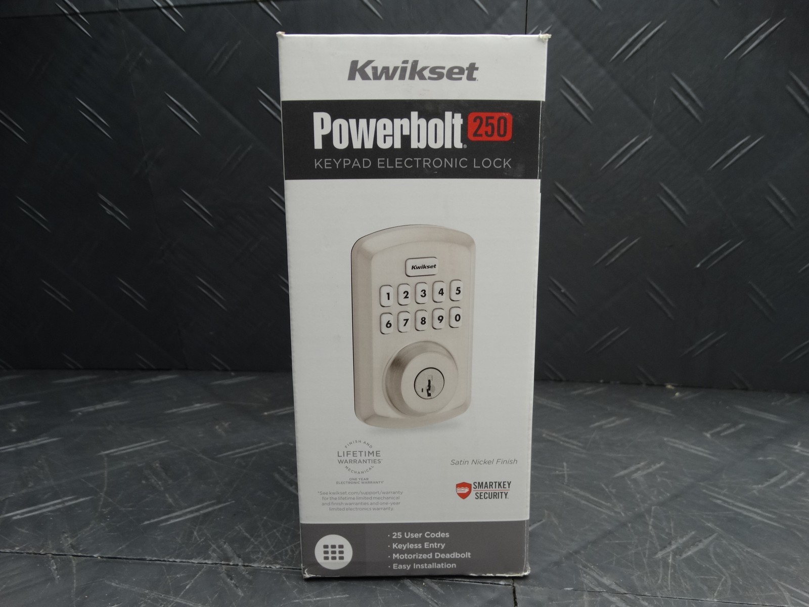 Kwikset Powerbolt 250 10-Button Keypad Satin Nickel Electronic Deadbolt DoorLock gallery