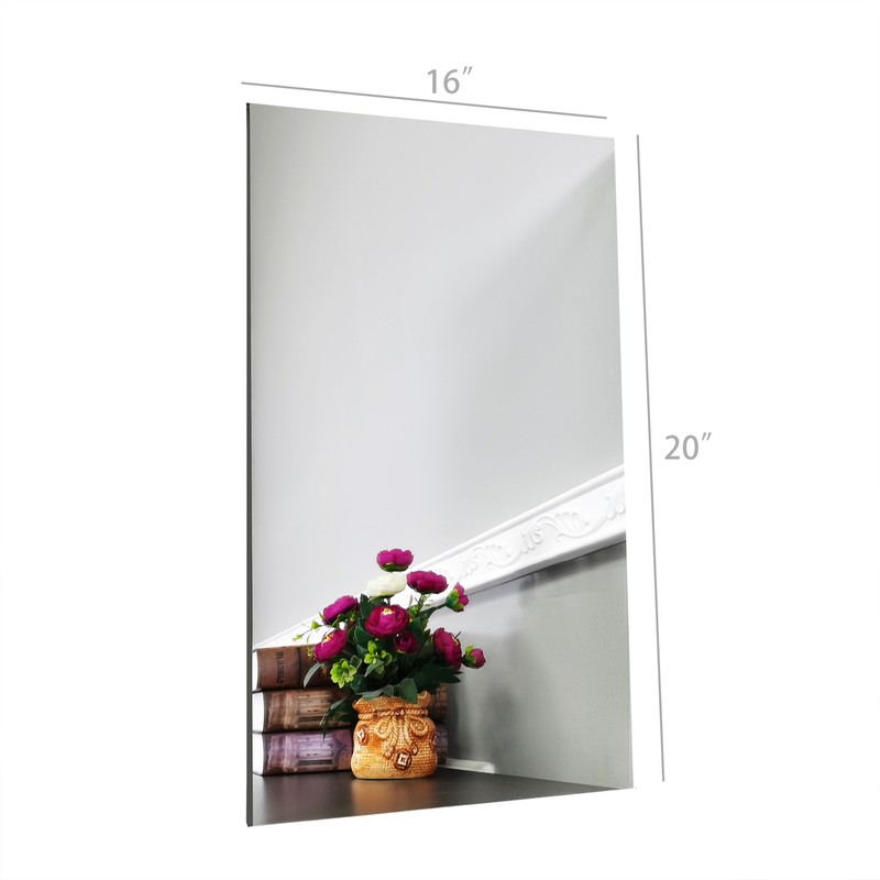 16X20" Rectangle Acrylic Mirror Plastic Shatter Proof Bath Nursery Kids Safety gallery