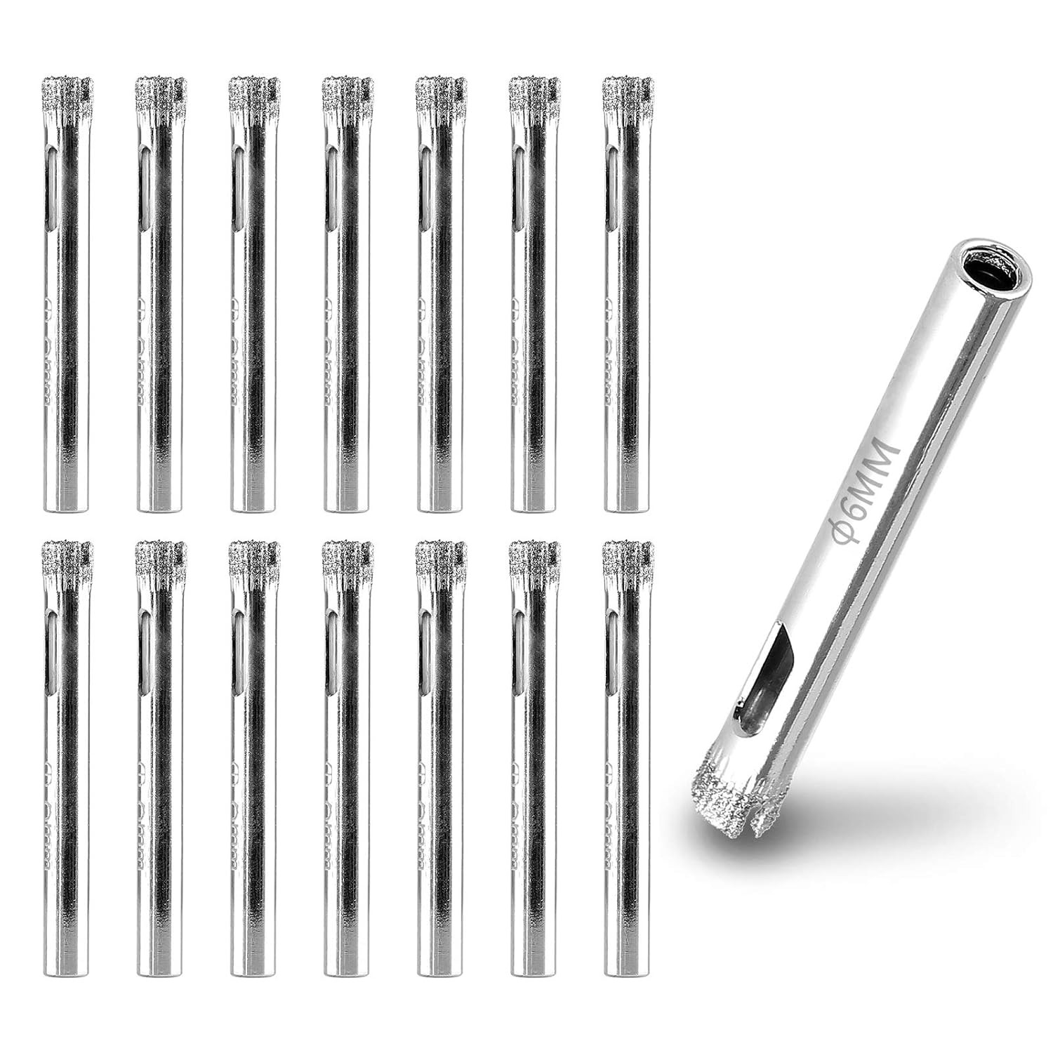 15Pcs 1/4-Inch / 6Mm Diamond Drill Bits, Small Diamond Hole Saw Hollow Core Dril gallery