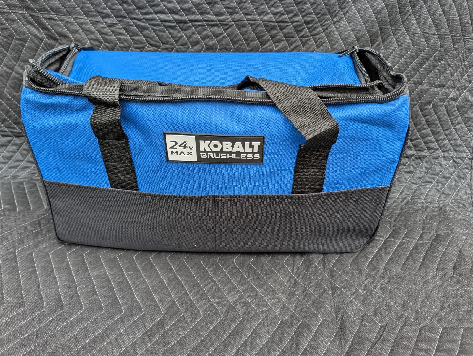 NEW Genuine Kobalt Blue Black Polyester 19-inch Heavy Duty Tool Bag gallery