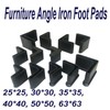 Angle Iron PVC/ Rubber End Caps Fits 3~5 Thick Metal Various Package Sizes 25~63 gallery