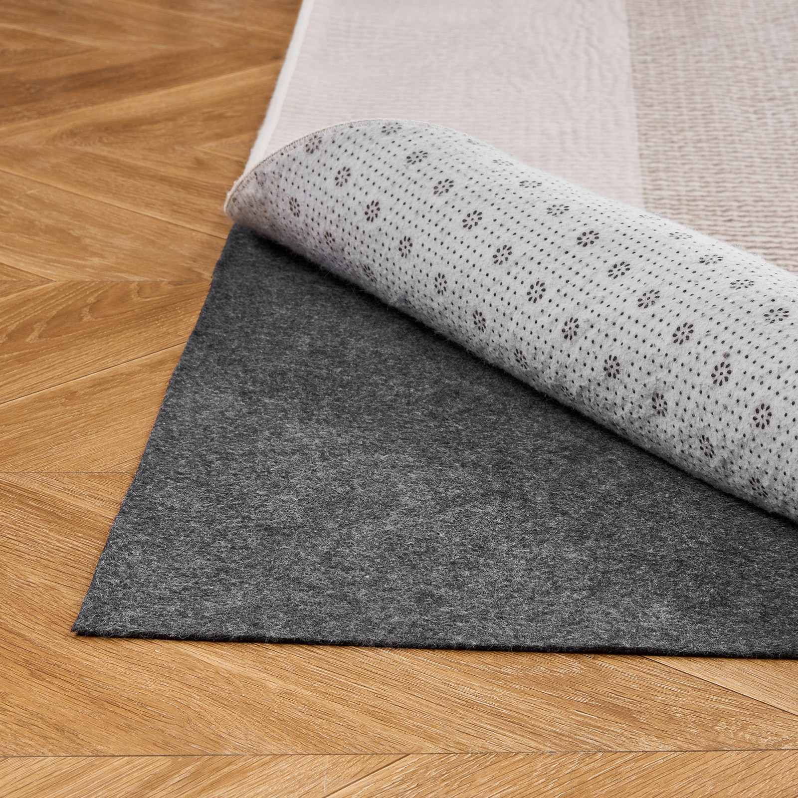 VEVOR 5x7ft Rug Pad Non-slip Carpet Mat Felt Cushion Rubber Gripper gallery
