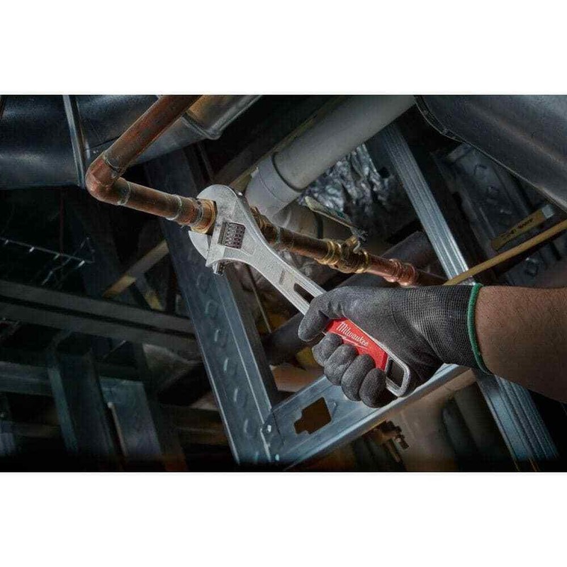 Milwaukee Adjustable Wrench Parallel Jaw Hand Tool Chrome Plated Steel 8 Inch gallery