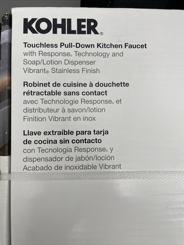 Kohler R32323-SD-VS Touchless Pull-Down Kitchen Faucet with Soap Dispenser -... gallery
