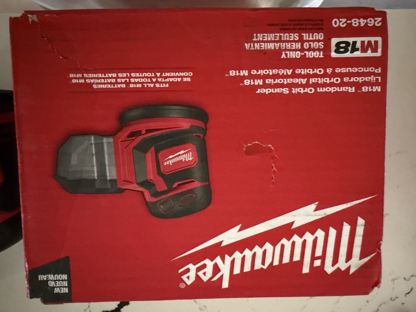 Milwaukee M18 5in Dual Action Random Orbit Sander 2648-20 Tool Only Kit gallery