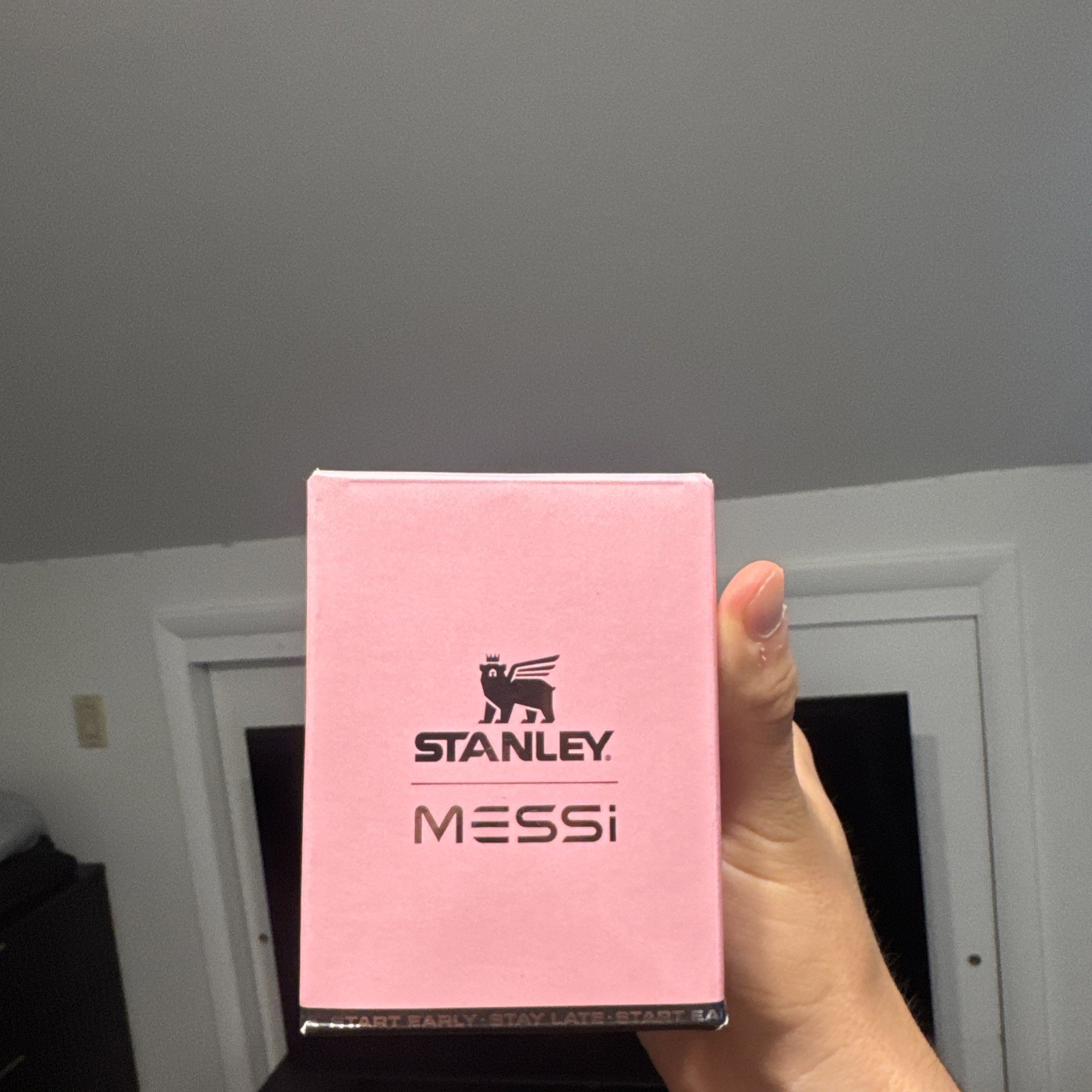 GENUINE Stanley X Messi GOAT Classic Mate System Pink Mug 8oz 236mL gallery