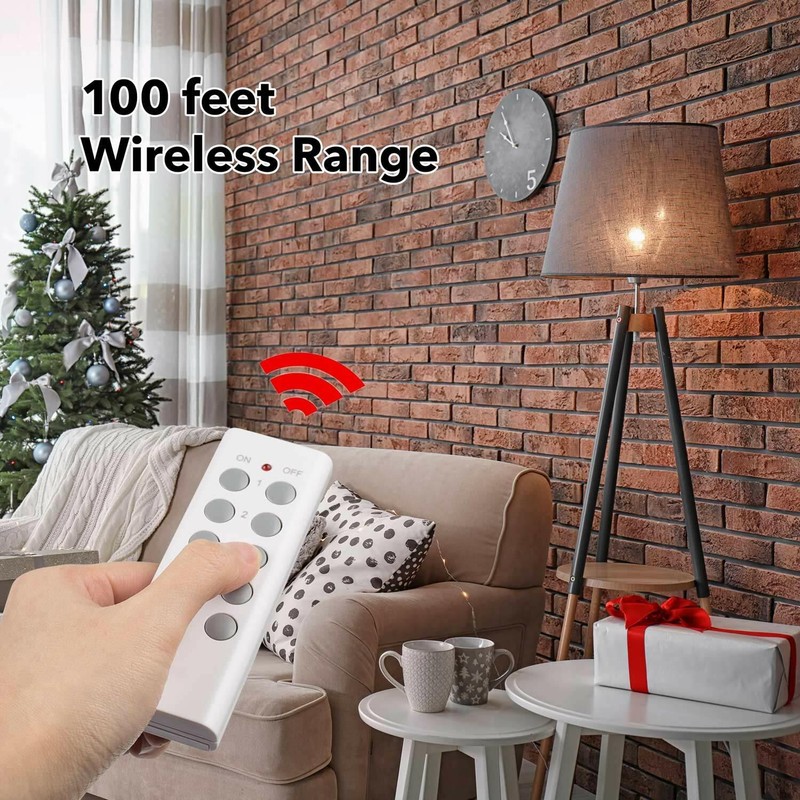 BN-LINK 5 Pack Wireless Remote Control Outlet Switch Power Plug In for lights gallery