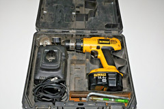 DeWalt DW991K2 Cordless Drill Case, Tool, Charger And Battery