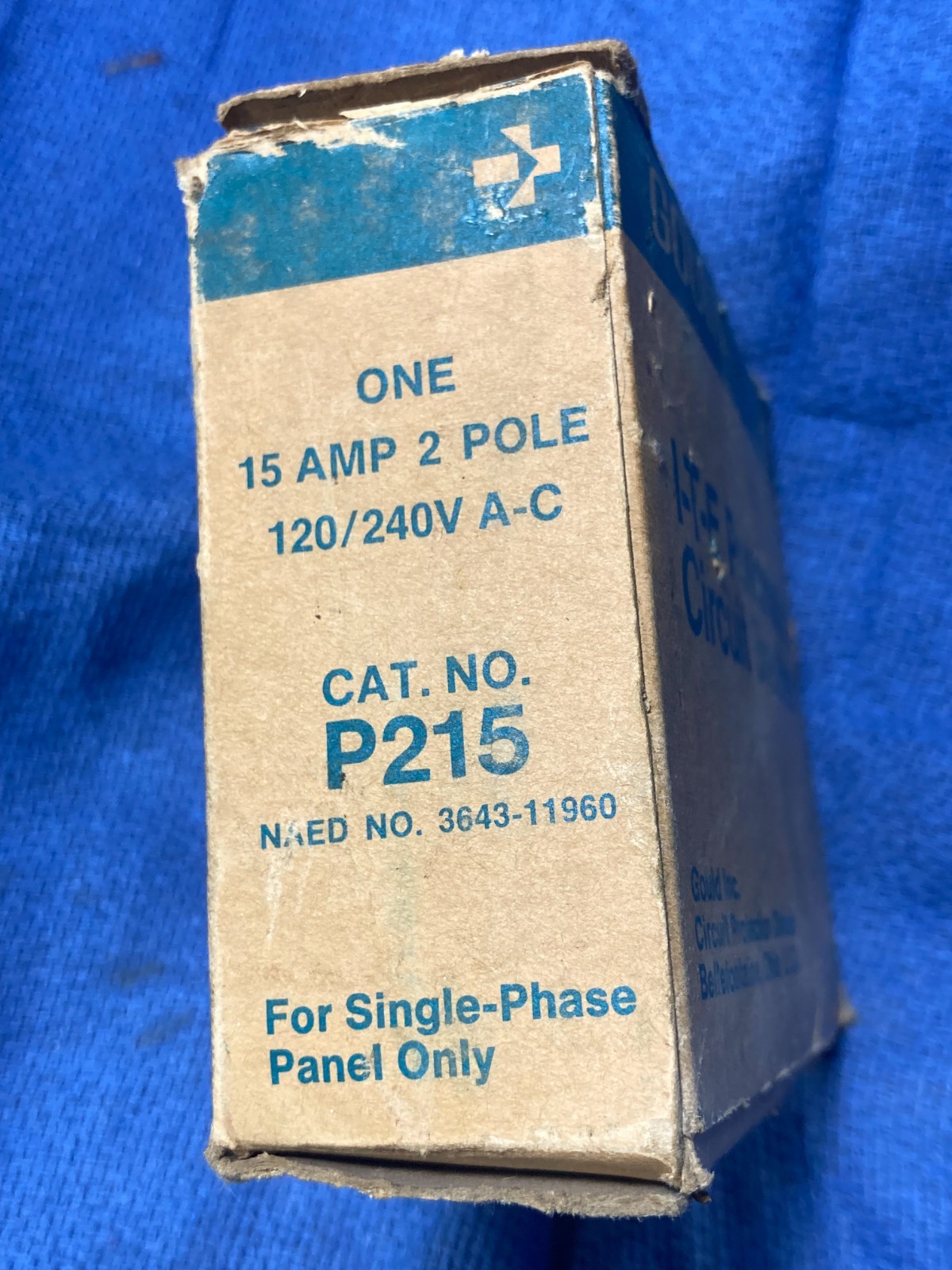 NOS GOULD ITE P215 Common Trip Pushmatic Circuit Breaker 2P 15A 120/240 Volts gallery