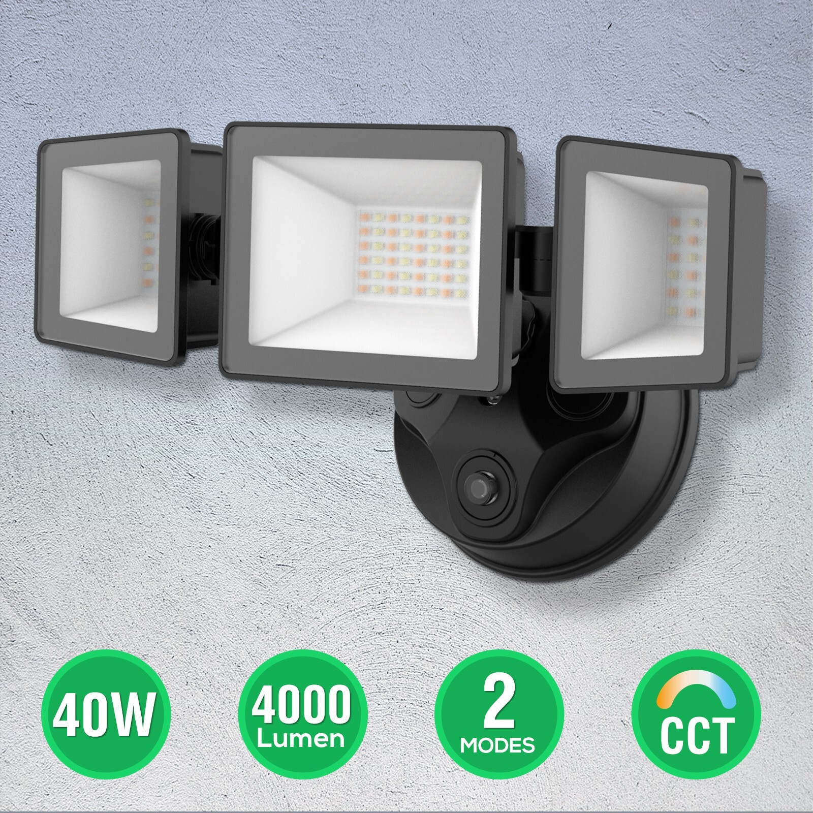 LED Security Wall Lamp 4000LM Dusk to Dawn Light Sensor Outdoor IP65 Waterproof gallery