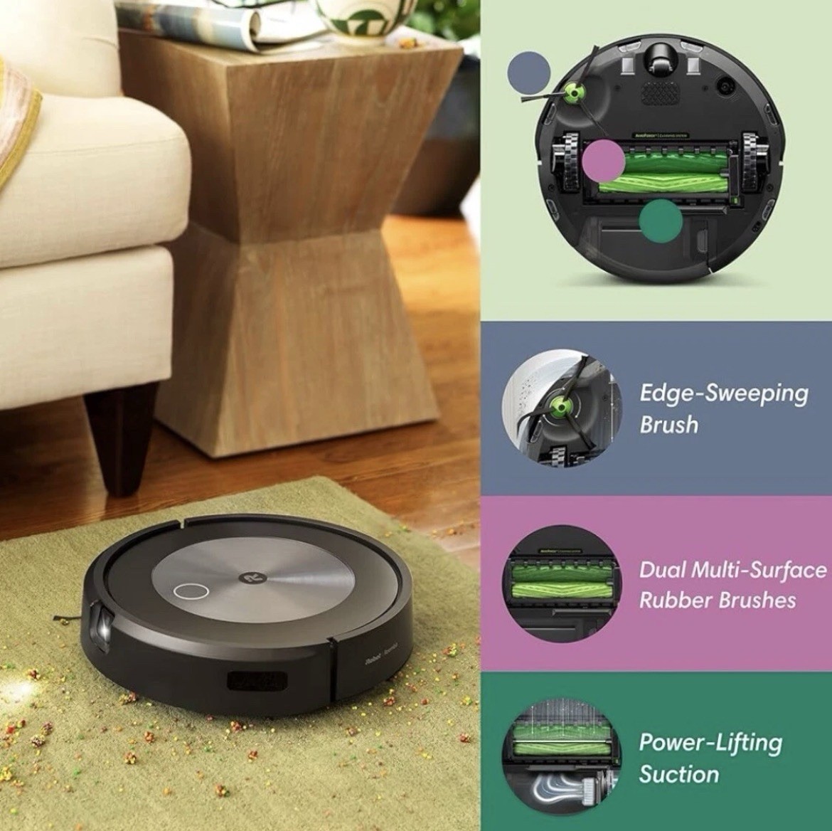 iRobot Roomba i7 Robot Vacuum Cleaner - Black (i715020) - Openbox gallery