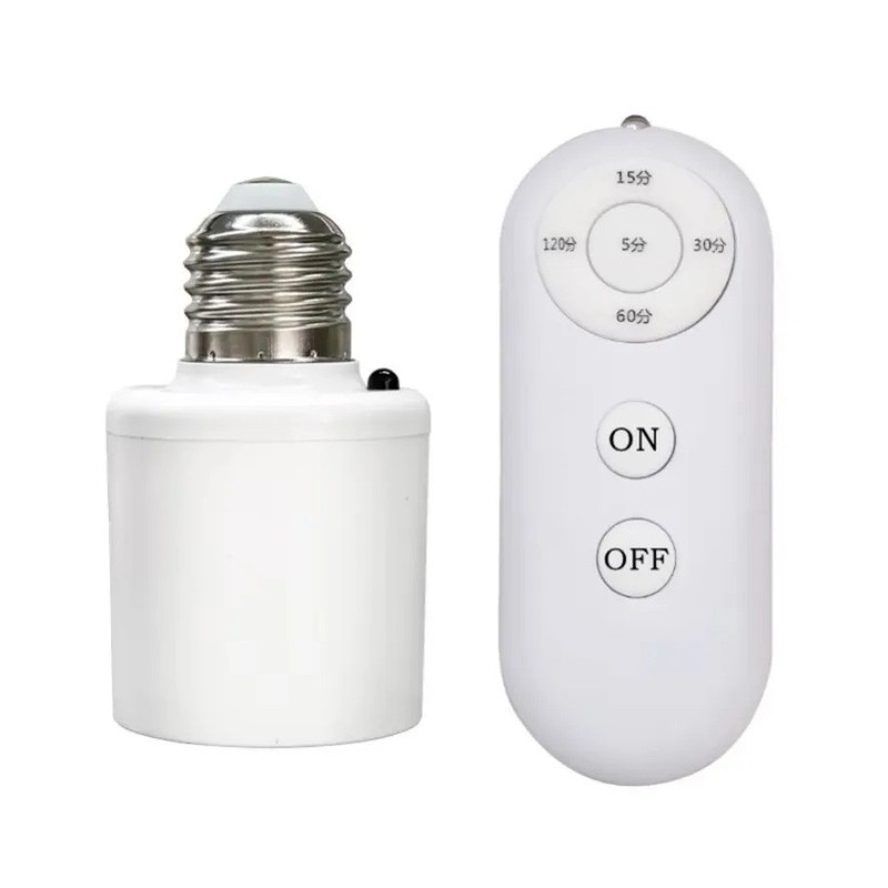 Wireless Remote Control Light Lamp E27 Screw Bulb Base Holder Cap Socket Switch gallery