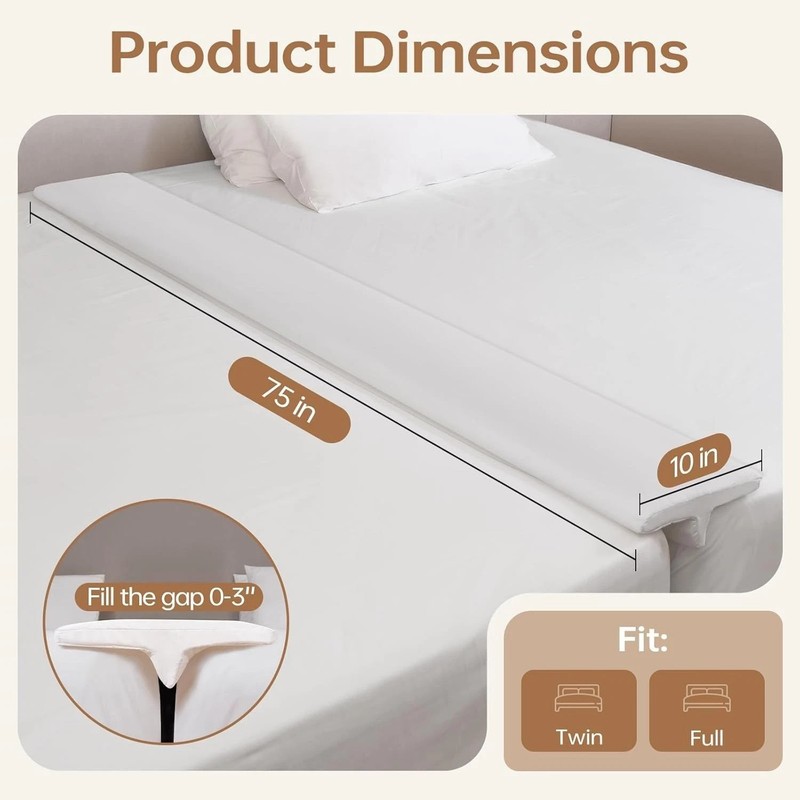 Split King Gap Filler for Adjustable Bed Twin to King Mattress Converter gallery