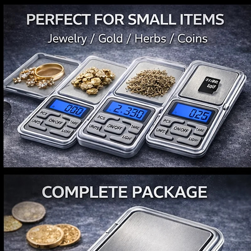 Mini High Precision Pocket Scale 500g/0.01g, Digital Scale... gallery