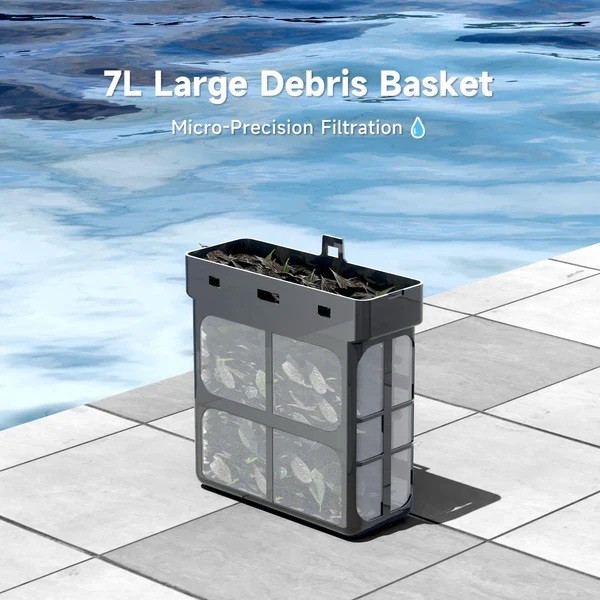 WYBOT F1 Robotic Pool Cleaner App Control Wall Climb Waterline 2.5L gallery