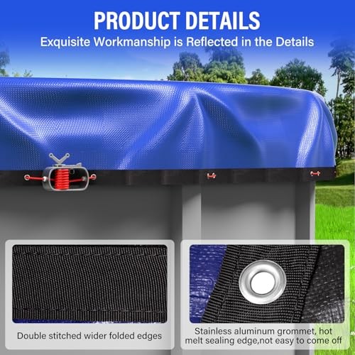 18FT Round Winter Pool Cover 500D Extra Thick Above Ground Pool Cover 18 FT gallery