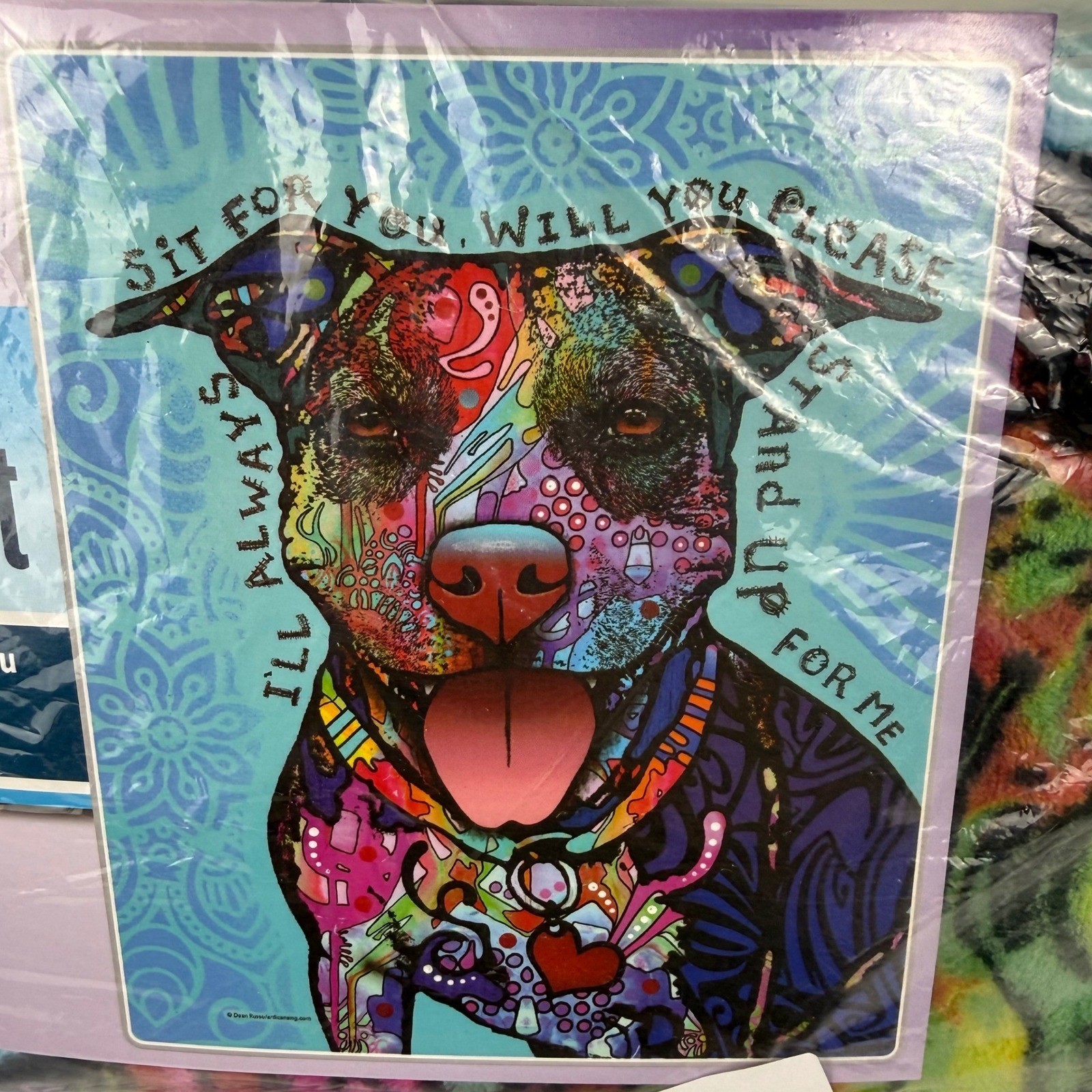 Dawhud Direct Dean Russo Collection 50x60 in Pitbull Fleece Throw Blanket NEW gallery