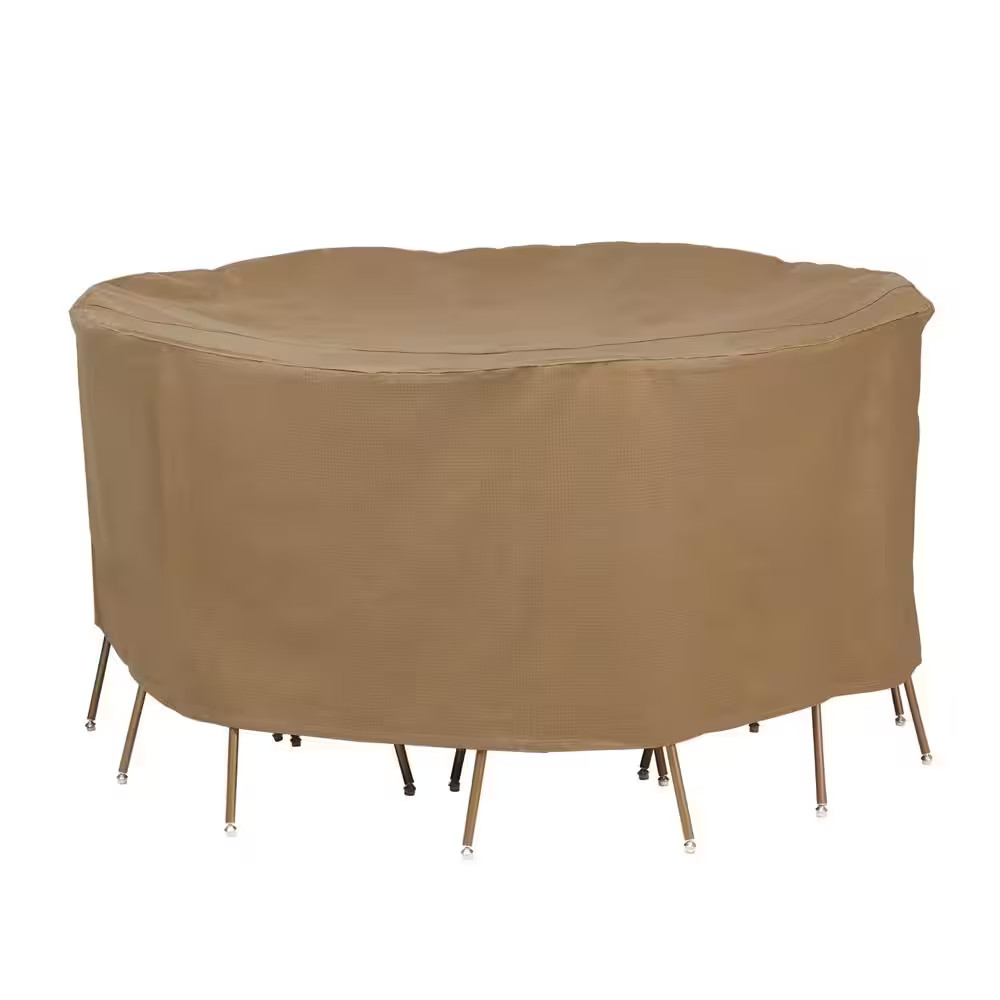 Duckcovers Essential 76 In. round Patio Table and Chair Set Cover gallery