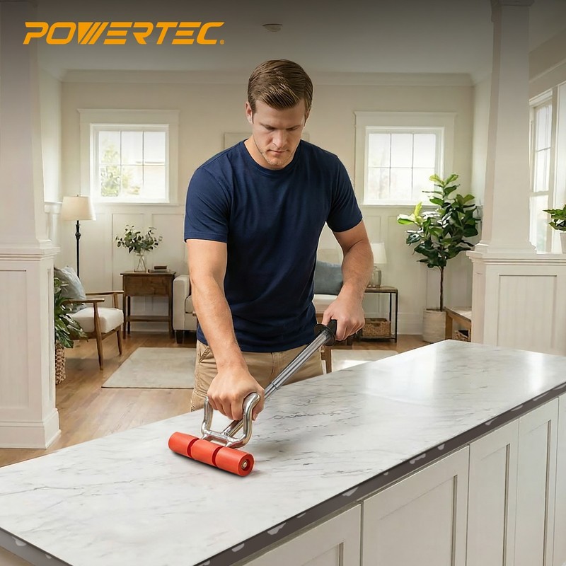 POWERTEC Extendable Roller 17"-27" Heavy-Duty Flooring Seam Press Roller (71033) gallery