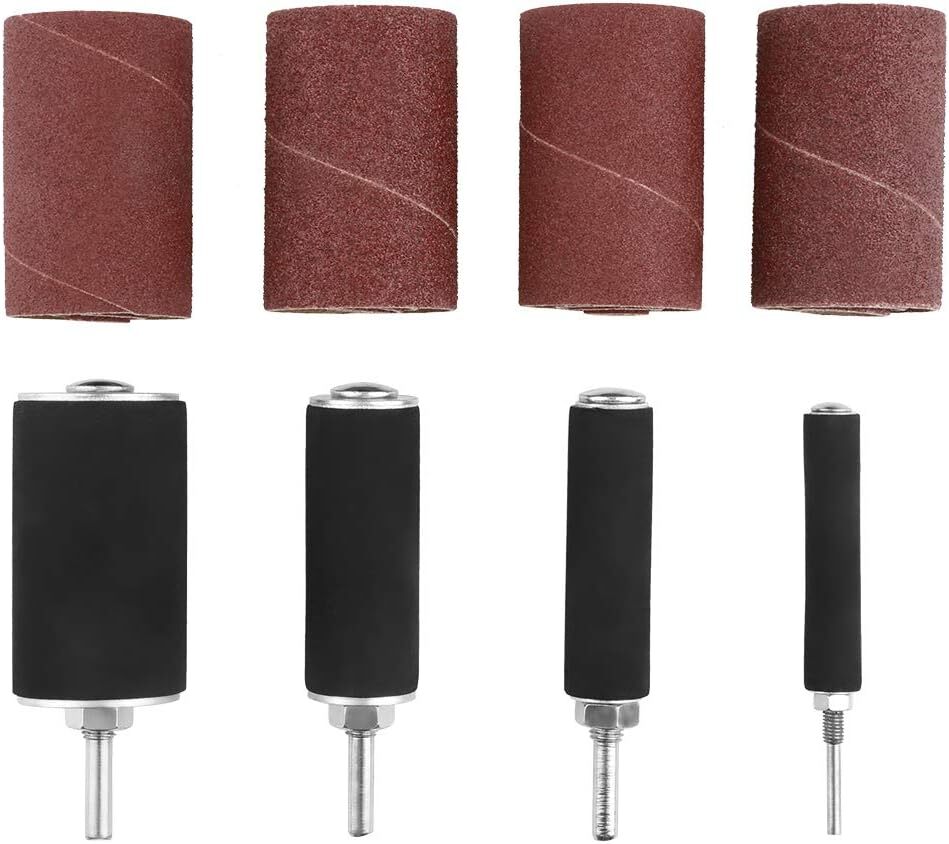 28pc 2" Long Sanding Drum & Sleeves Set Drill Press Spindle Sander Mandrel Rolls gallery