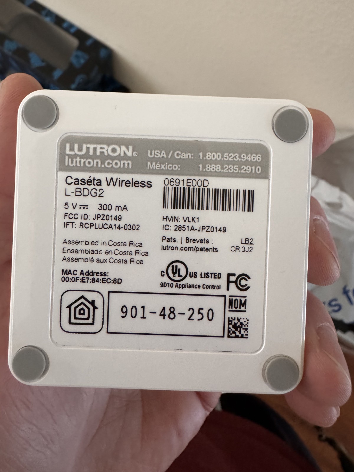 LUTRON CASETA L-BDG2 SMART BRIDGE HUB for CASETA SYSTEM HOME KIT/ALEXA/GOOGLE gallery