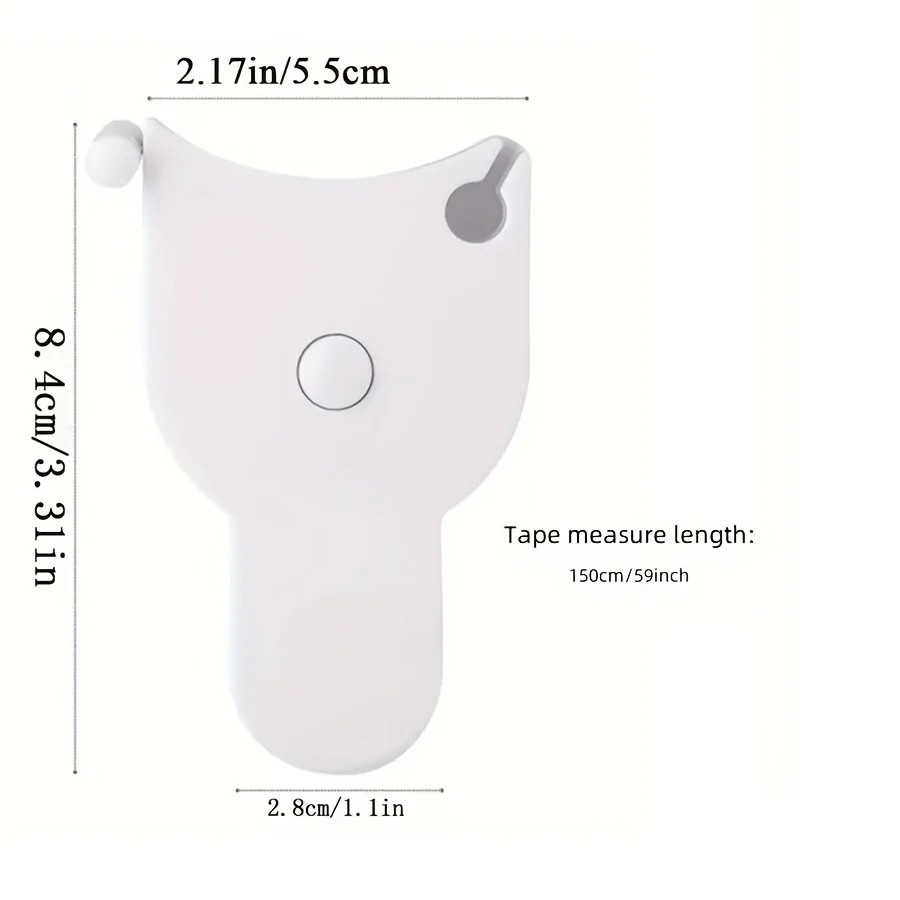 1pc Retractable Tape Automatic Precision Body Measuring for Body Waist Hip Bust gallery