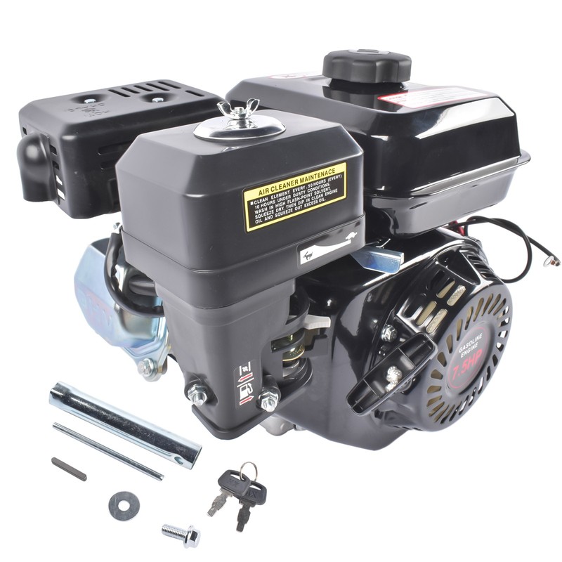 Electric Start Horizontal Engine 4-Stroke 7.5HP 212CC Go Kart Gas Engine Motor gallery