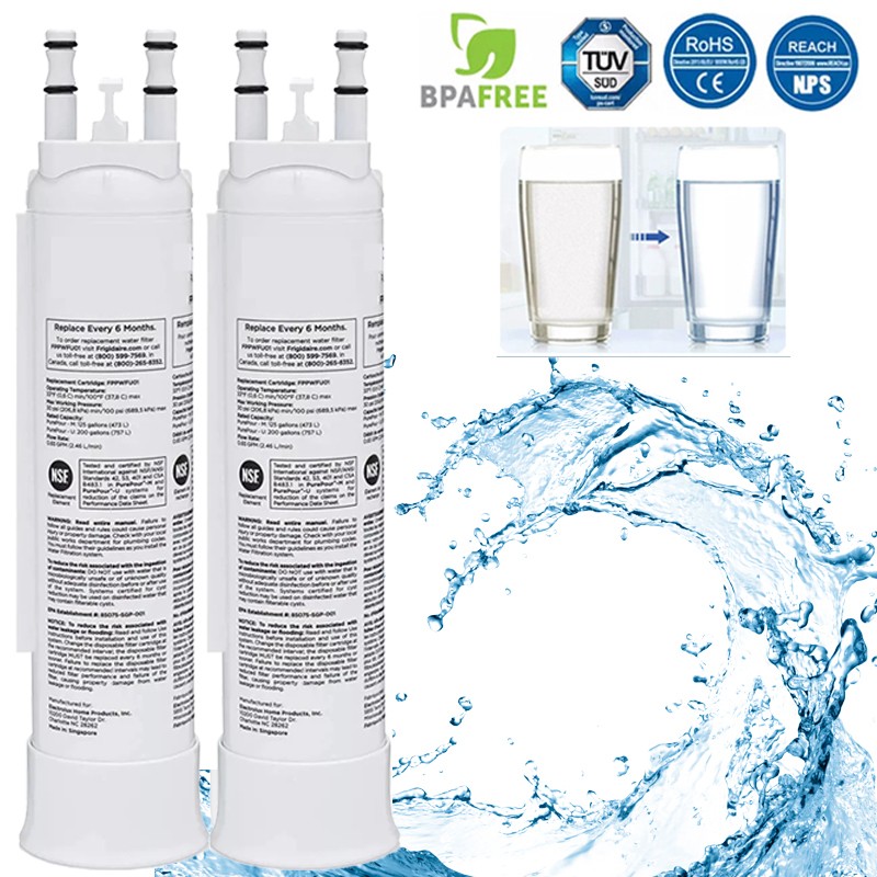2 Pack For Frigidaire PWF-1 FPPWFU01 Refrigerator PurePour Water Ice Filter NEW gallery