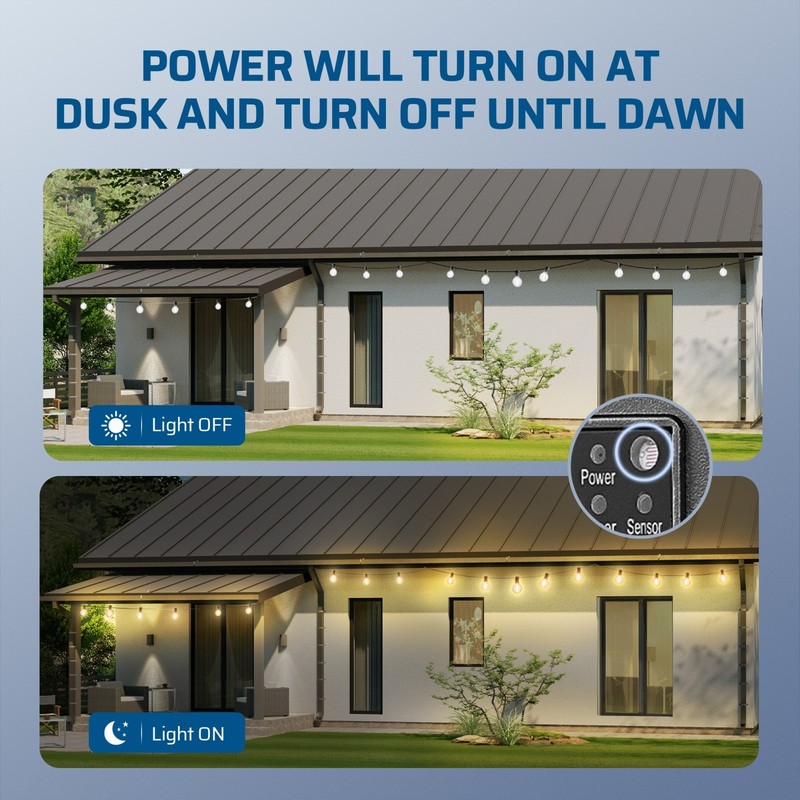 DEWENWILS Outdoor Power Stake Light Timer w/ 6 Grounded Outlets, 13A 1625W, 6ft gallery