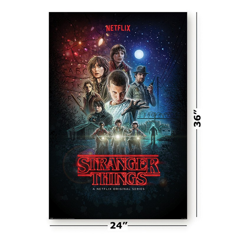 STRANGER THINGS - SEASONS 1, 2, 3 & 4 - TV SHOW POSTER SET (REGULAR STYLES 4) gallery