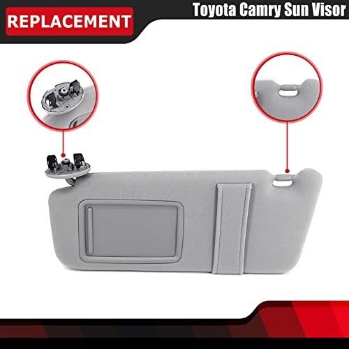 FEXON Pair Sun Visor Left Driver Right Passenger Side Compatible with 2007 Gray gallery