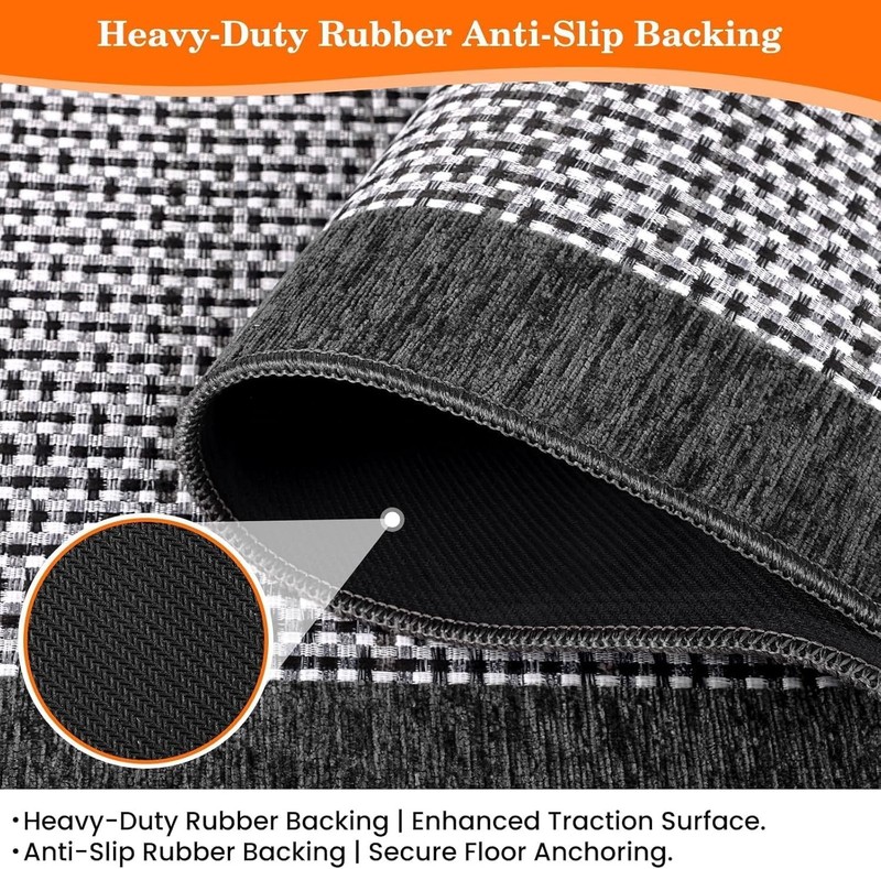 Machine Washable Kitchen Rug Non Slip Absorbent Floor Mat Chenille Carpet gallery