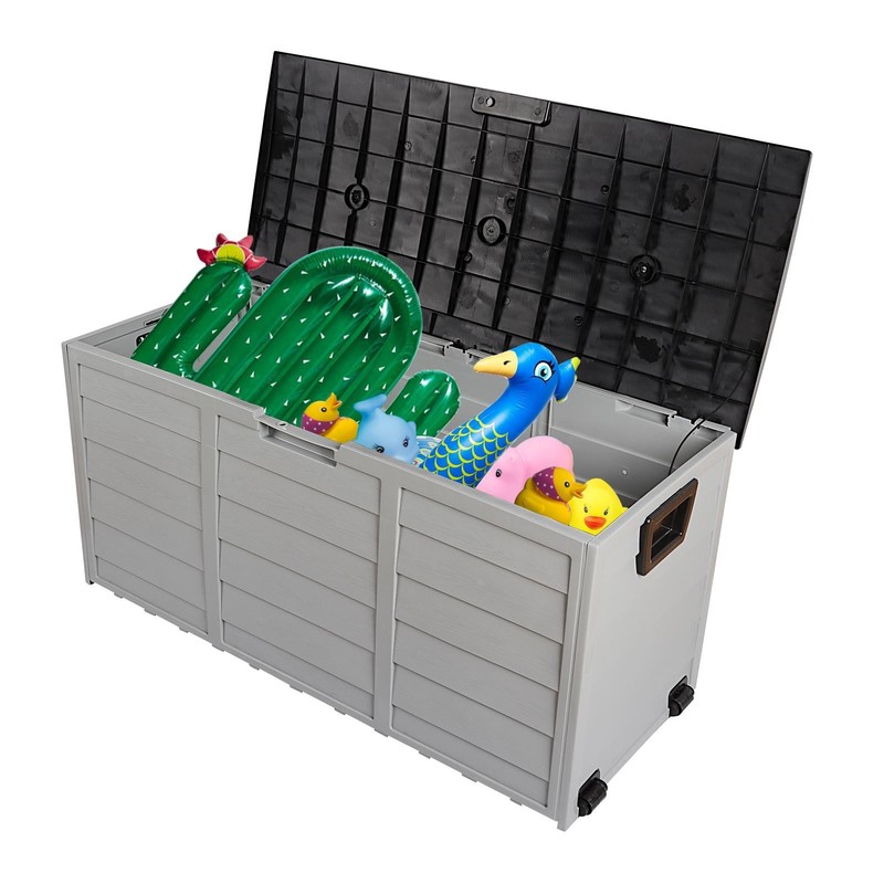 Outdoor Storage Deck Box Large Chest Bin Patio Garden 75-Gal Container gallery