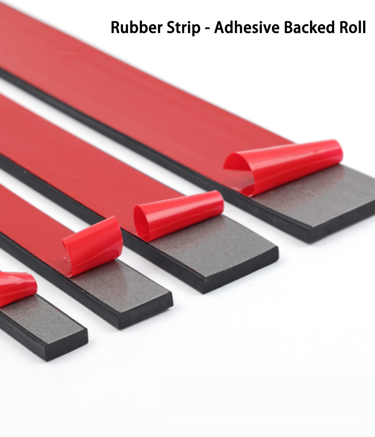 Rubber Strip - Adhesive Backed Roll - Various Widths, Thicknesses & Lengths gallery