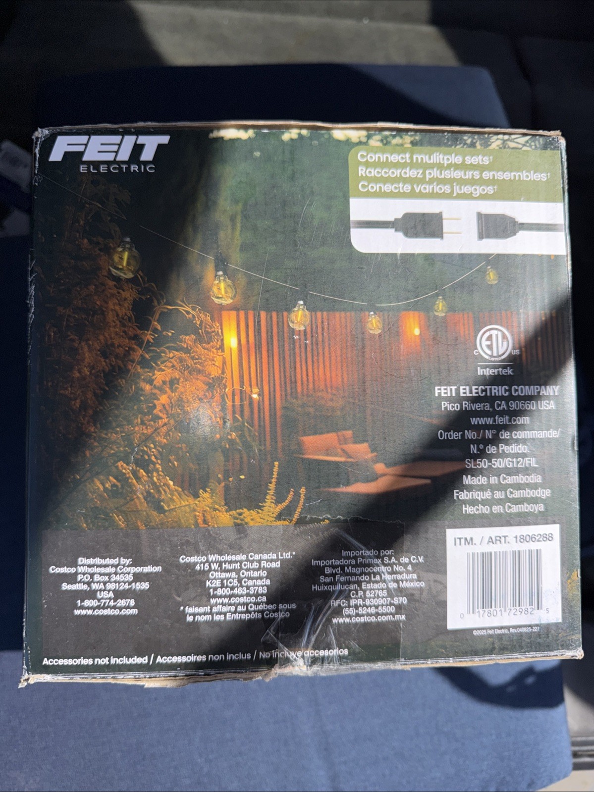 Feit Electric 50' LED Cafe String Light New In The Box Indoor/Outdoor gallery