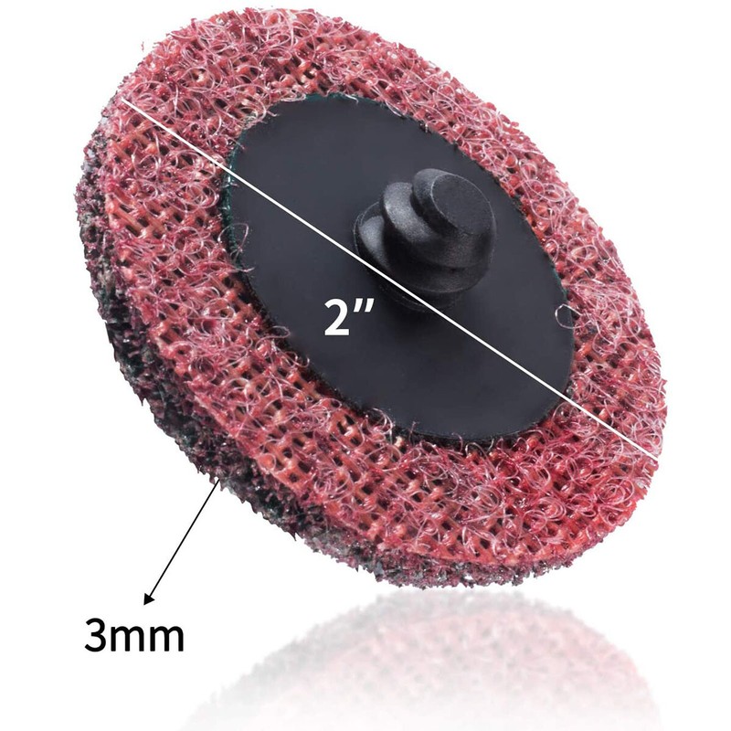 46PCS 2" Roll Lock Surface Conditioning Die Grinder Sanding Discs Set & Holder gallery