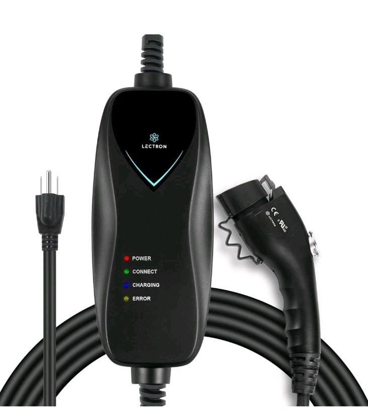 Lectron Level 1 EV Charger ETL Certified 110V 15 Amp 16 ft Extension 12 G2U gallery