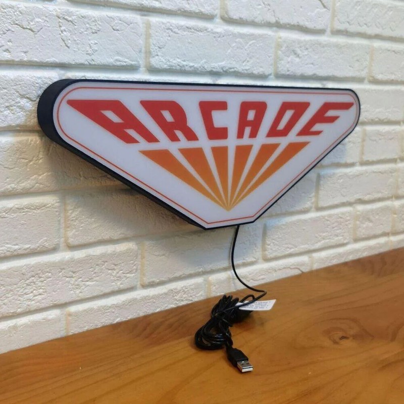 Palace Arcade Stranger Things 3D Printed LED Lightbox Sign Decor Fan Cave gallery