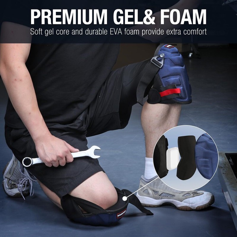 WORKPRO Knee Pads for Work Safety Construction Kneepads Gel Cushion Foam Padding gallery